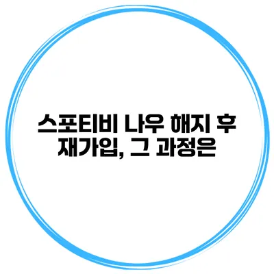 스포티비 나우 해지 후 재가입, 그 과정은?