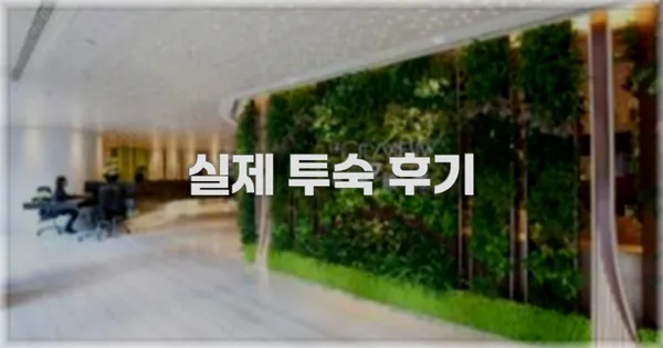💬 실제 투숙 후기