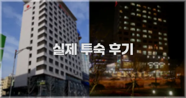 💬 실제 투숙 후기
