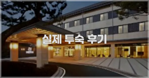 💬 실제 투숙 후기